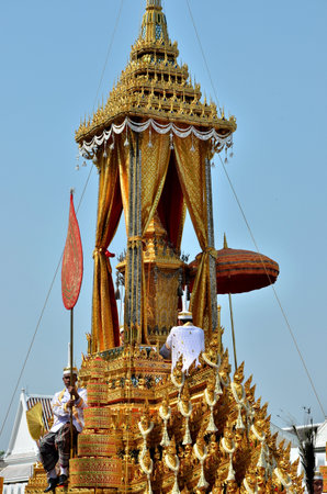 BANGKOK, THAILAND - APRIL 9 : The Royal Great Victory Chariot on April 9, 2012  in The Royal Funeral of HRH Princess Bejaratana Rajasuda of Thailandのeditorial素材