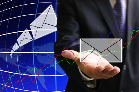 Trader get the news of stock exchangeの写真素材