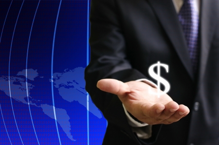 Investor show the earning of globalizationの写真素材