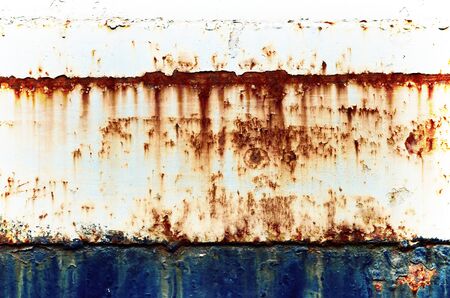Rust and decay on metal texture backgroundの写真素材