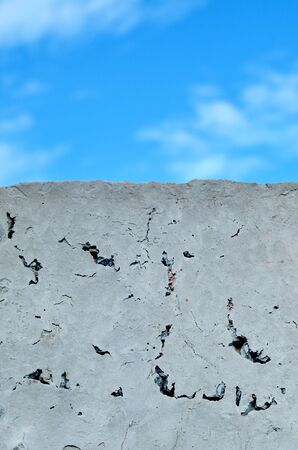 Freedom outside wall ,Wall texture and blue skyの写真素材