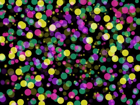 Colorful bokeh, Abstract illustration backgroundの写真素材