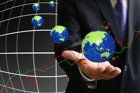 Growth of global economyの写真素材