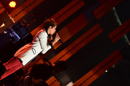 NONTABURI, THAILAND  - OCTOBER 4 : Da Endorphine singer singing in Grammy Wonderland concert on 4...