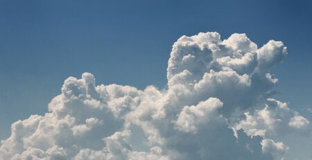 Nice cloud in the blue sky backgroundの写真素材