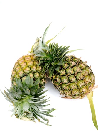Pineapple on white backgroundの写真素材