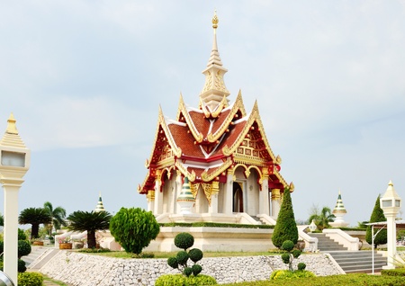 The Udonthani city pillar shrine,Udonthani, Thailandの写真素材