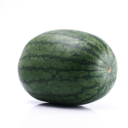 Watermelon isolated on white background, Studio shotの写真素材