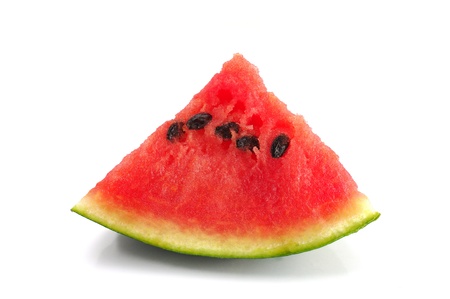 Watermelon isolated on white background, Studio shotの写真素材