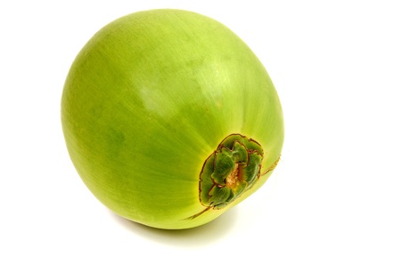 Coconut isolated on white backgroundの写真素材