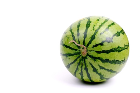 Watermelon isolated on white background, Studio shotの写真素材