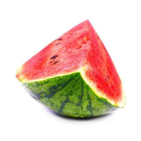 Watermelon isolated on white background, Studio shotの写真素材
