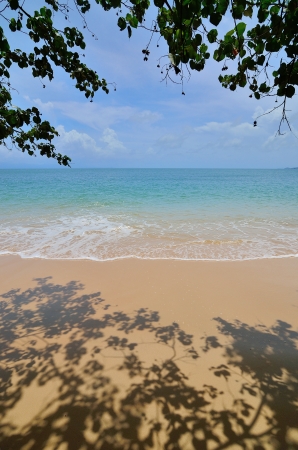 Nice beach with sea background at Payam island, Ranong, Thailandの写真素材