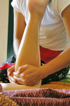 Thai massage, Reflexology conceptの写真素材