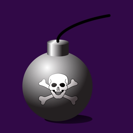Death bomb, Vector illustrationのイラスト素材