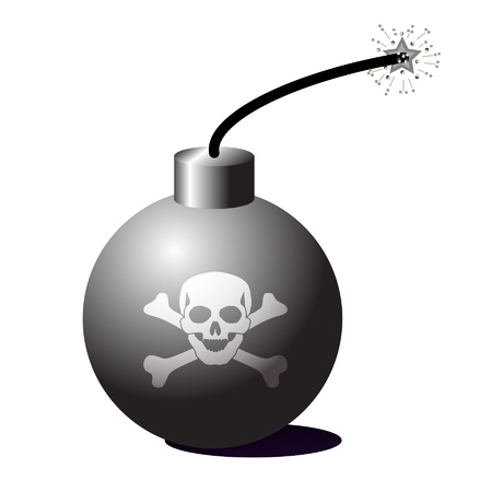 Bomb vector illustrationのイラスト素材