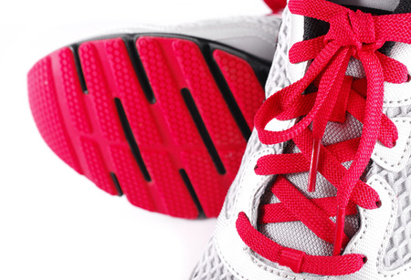Sports shoes isolated on white の写真素材