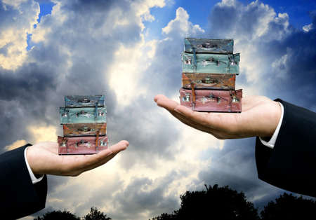 Countryside trip, Travel business conceptの写真素材
