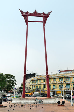 BANGKOK - February 22, 2014 - Bianchi mountain bike at Brahmin Swing のeditorial素材