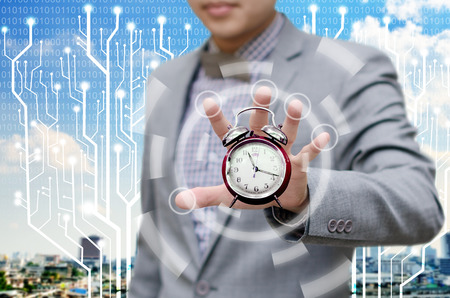 Investor give more time for finish work conceptの写真素材