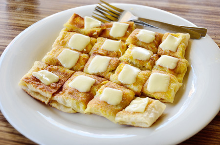 Roti with chesseの写真素材