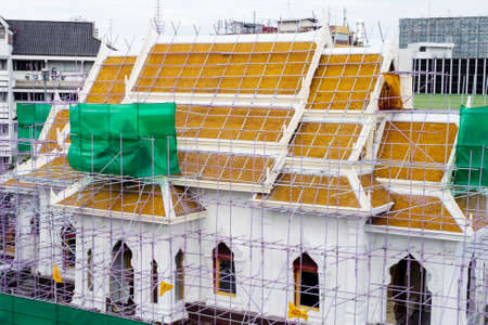 Buddhist temple renovate in Bangkok, Thailand