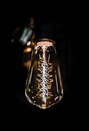 Lighting bulb decoration in garden