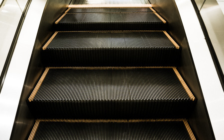 Close up of escalator step backgroundの写真素材