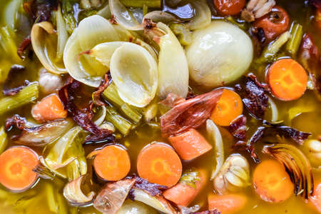 Vegetable soup, Food close up shotの写真素材