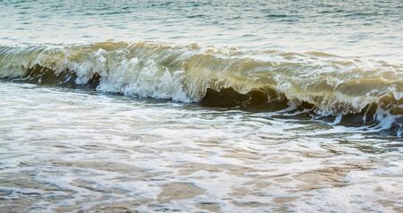 Nice splashing sea surf at seaの写真素材