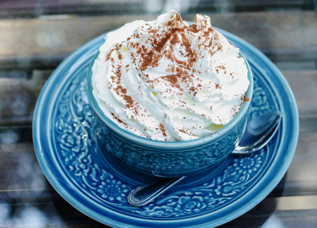 Nice dessert with cream