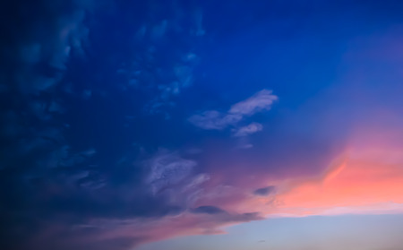 Vibrant sky, Clouds with twilight sky background