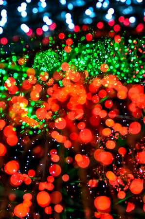 Bokeh light background, Christmas light decoration with defocused
