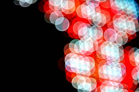 Abstract led lights bokeh pattern background at nightの写真素材