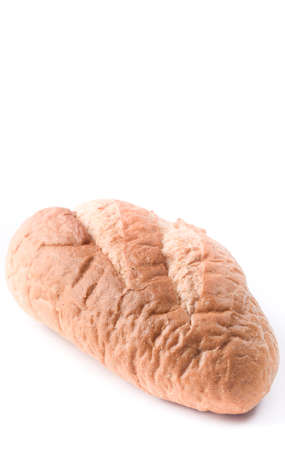 Sourdough Loaf isolated on white backgroundの写真素材