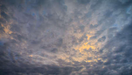 Dramatic sky with clouds backgroundの写真素材