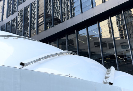 Translucent roof for saving energy, Building detailの写真素材