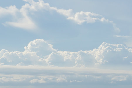 Group of clouds in sky, Nature backgroundの写真素材