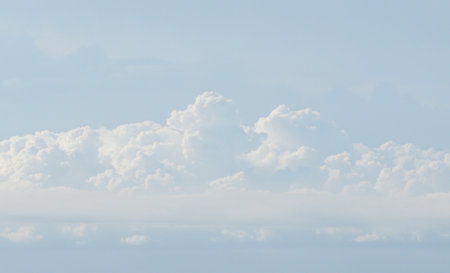 Group of clouds in sky, Nature backgroundの写真素材