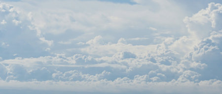 Group of clouds in sky, Nature backgroundの写真素材