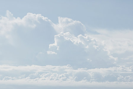 Group of clouds in sky, Nature backgroundの写真素材