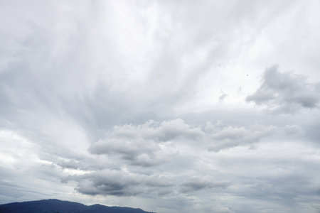 Clouds in sky with mountain background