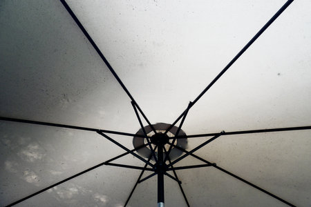 Close up shot of under umbrella, Abstract backgroundの写真素材