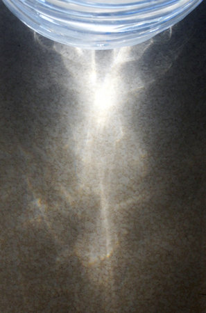 Sun light reflection on floor, Abstract backgroundの写真素材