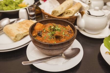 Georgian dish - chanakhiの写真素材