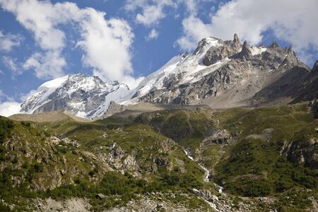 High mountains of the Caucasus.
