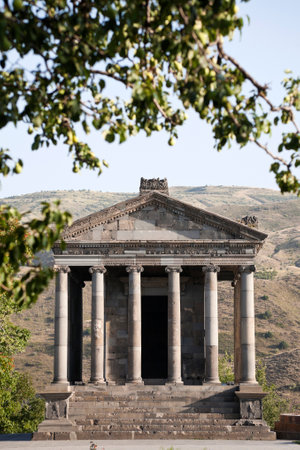 Ancient Armenian pagan temple of Garniの写真素材