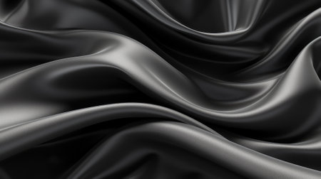 Deluxe silk cloth background with waves and drapery. Backdrop for fashion luxury designの素材