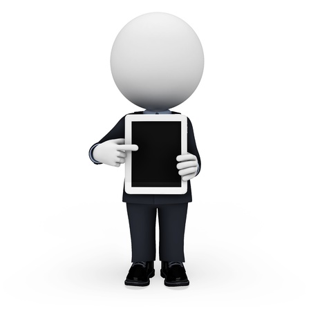 3d white people as business manの写真素材