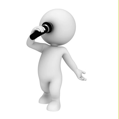 3d white peopleの写真素材